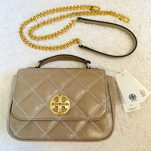 Tory Burch Willa Glazed Mini Top Handle Bag - Picture 2 of 10